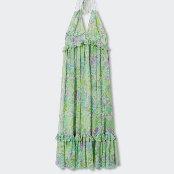 MANGO Flowy maxi dress - Picture 3 of 5